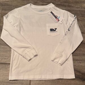 Vineyard Vines White Long Sleeve Kids Tee